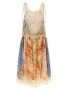 Zimmermann 'cascadian' Dress In Neutral