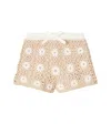 Zimmermann Cotton Crochet Cascadian Shorts In Nude