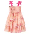 Zimmermann Cotton Cascadian Tiered Dress In Pink
