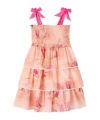 Zimmermann Cotton Cascadian Tiered Dress In Pink
