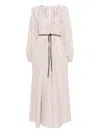 Zimmermann Cascadian Oversized Belted Striped Linen Maxi Dress In Multi