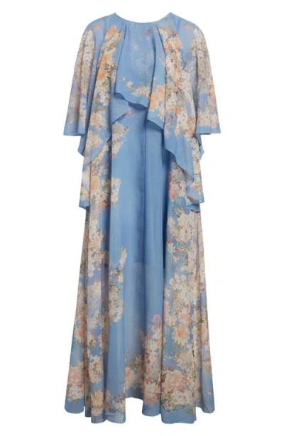 Zimmermann Cascadian Tiered Georgette Maxi Dress