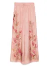 Zimmermann Cascadian Silk Wide Leg Pants