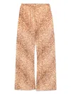 Zimmermann Mid-rise Tan Leopard Cotton Cascadian Bias Pants In Brown
