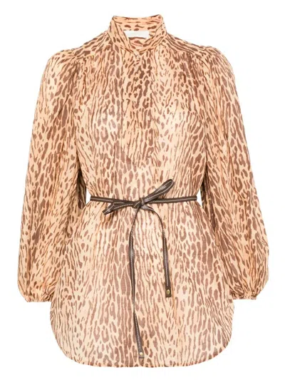 Zimmermann Cascadian Tunic In Brown