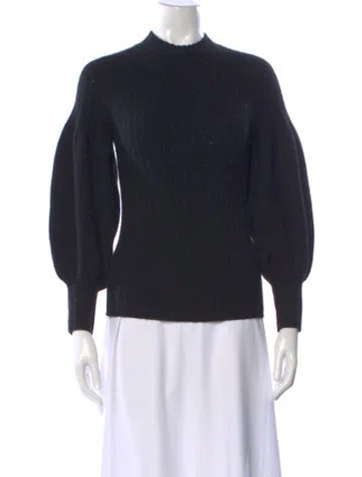 Pre-owned Zimmermann Cashmere Crew Neck Sweater In Black