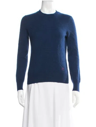 Pre-owned Zimmermann Cashmere Crew Neck Sweater In Blue