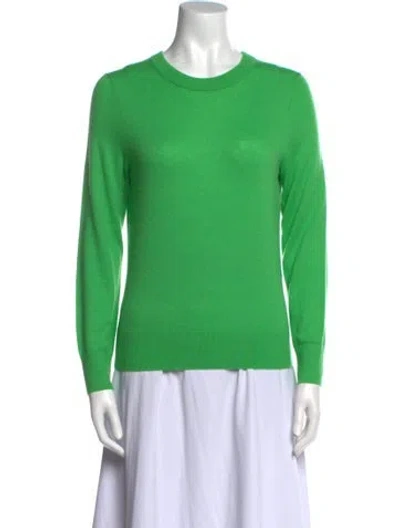 Pre-owned Zimmermann Cashmere Crew Neck Sweater In Green