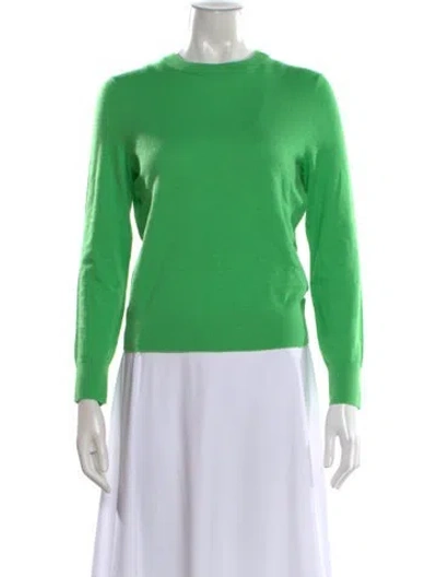 Pre-owned Zimmermann Cashmere Crew Neck Sweater In Green