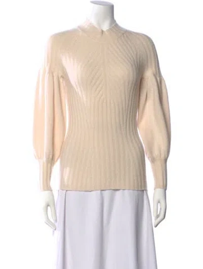 Pre-owned Zimmermann Cashmere Crew Neck Sweater In Neutral