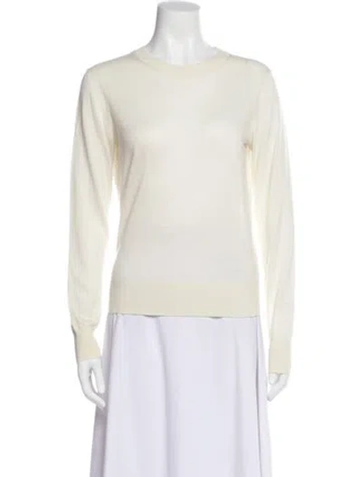 Pre-owned Zimmermann Cashmere Crew Neck Sweater In Neutral