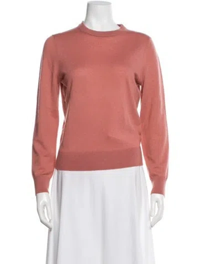 Pre-owned Zimmermann Cashmere Crew Neck Sweater In Pink