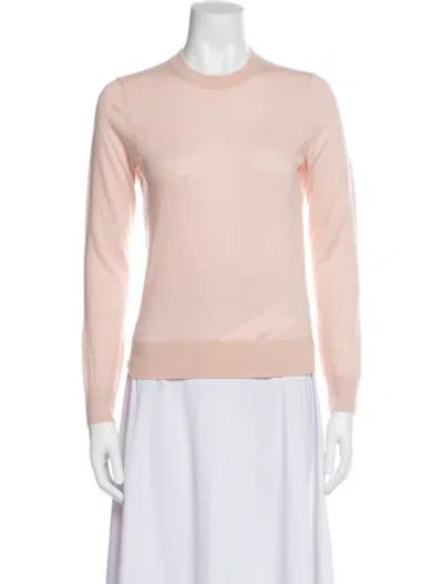 Pre-owned Zimmermann Cashmere Crew Neck Sweater In Pink