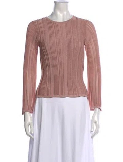 Pre-owned Zimmermann Cashmere Crew Neck Sweater In Pink