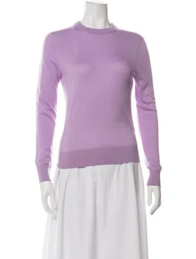 Pre-owned Zimmermann Cashmere Crew Neck Sweater In Purple