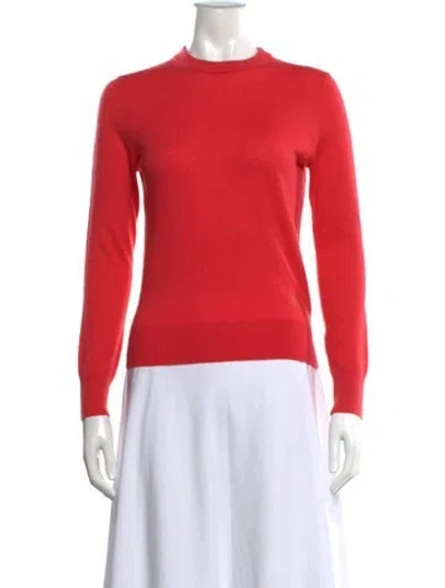 Pre-owned Zimmermann Cashmere Crew Neck Sweater In Red