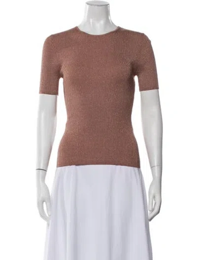 Pre-owned Zimmermann Cashmere Crew Neck Top W/ Tags In Brown
