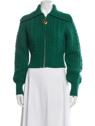 Pre-owned Zimmermann Cashmere Evening Jacket In Green