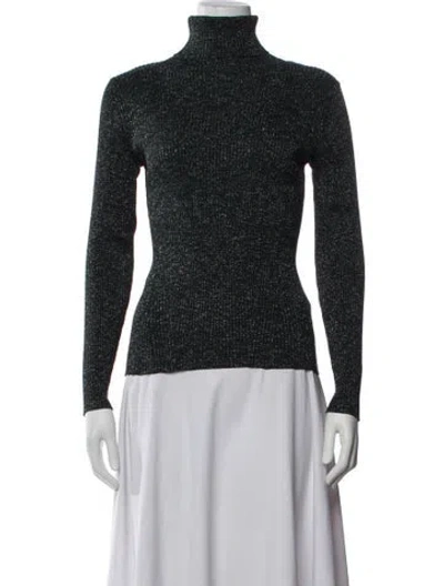 Pre-owned Zimmermann Cashmere Patterned Top In Black
