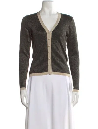 Pre-owned Zimmermann Cashmere Printed Sweater In Green