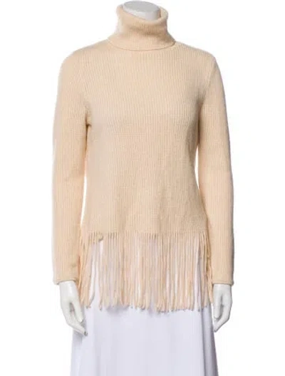 Pre-owned Zimmermann Cashmere Turtleneck Sweater In Neutral