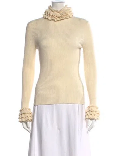 Pre-owned Zimmermann Cashmere Turtleneck Sweater In Neutral