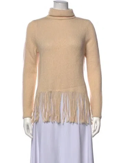 Pre-owned Zimmermann Cashmere Turtleneck Sweater In Neutrals
