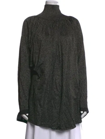 Pre-owned Zimmermann Cashmere Turtleneck Top In Green