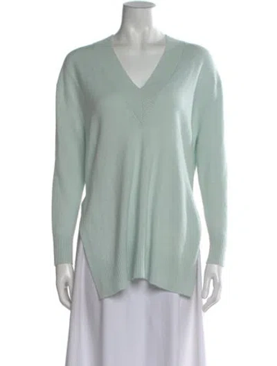 Pre-owned Zimmermann Cashmere V-neck Sweater In Green