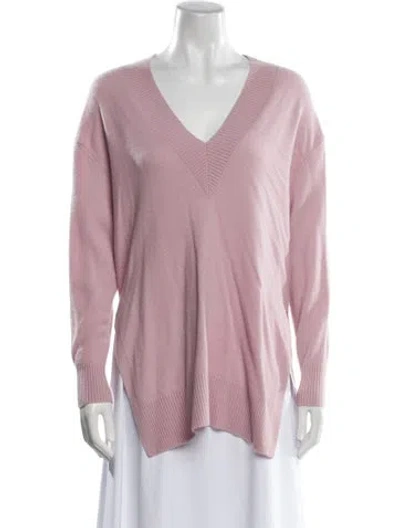 Pre-owned Zimmermann Cashmere V-neck Sweater W/ Tags In Pink