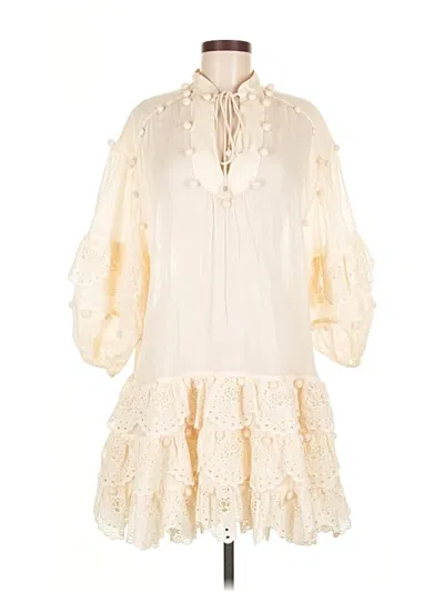 Pre-owned Zimmermann Casual Dress In Brown