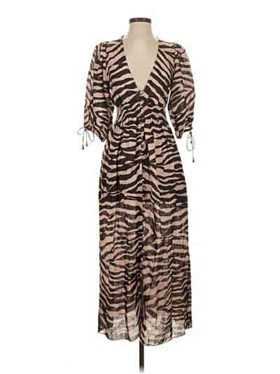 Pre-owned Zimmermann Casual Dress In Brown
