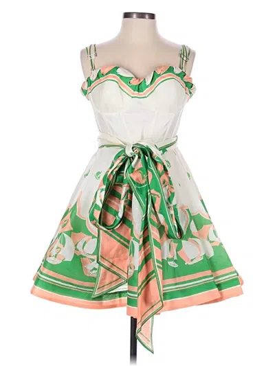 Pre-owned Zimmermann Casual Dress In White