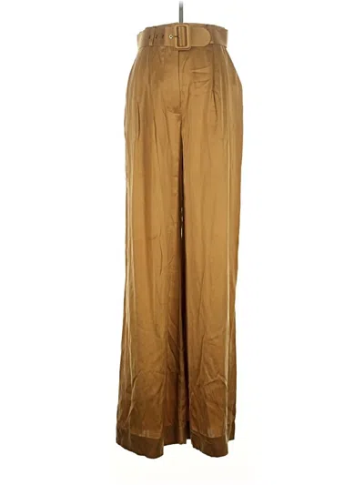 Pre-owned Zimmermann Casual Pants In Gold