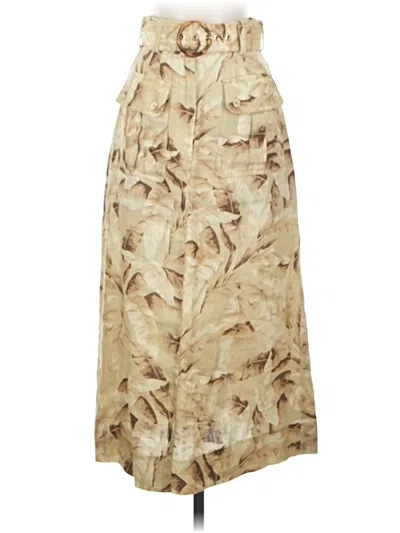 Pre-owned Zimmermann Casual Skirt In Tan