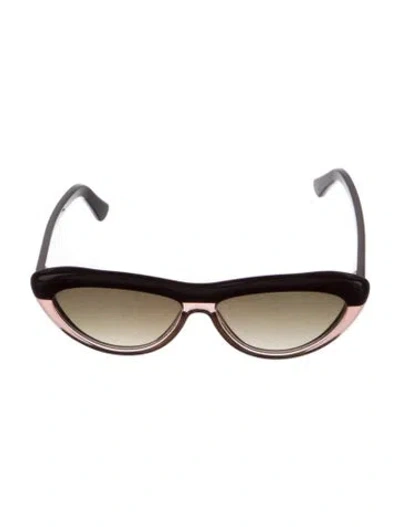 Pre-owned Zimmermann Cat-eye Gradient Sunglasses In Brown/burgundy/pink