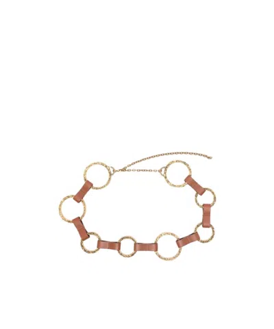 Zimmermann Solena Circular-chain Belt In Brown