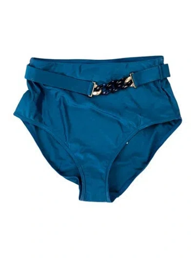 Pre-owned Zimmermann Chain-link Accents Bottoms W/ Tags In Blue
