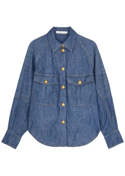 Zimmermann Chambray Shirt In Denim