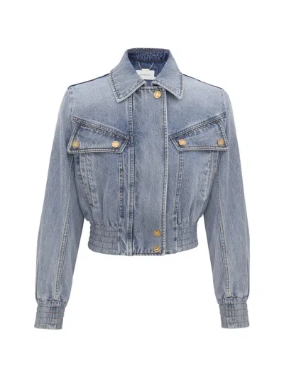 Zimmermann Chest-pocket Denim Jacket In Blue