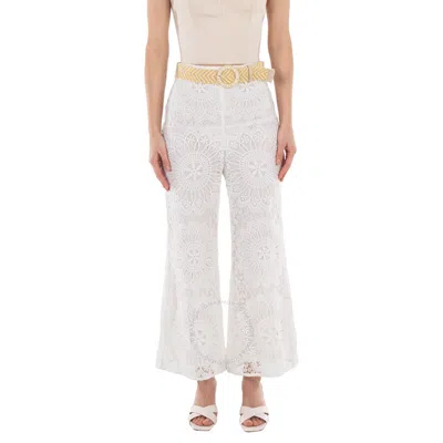 ZIMMERMANN ZIMMERMANN CHINTZ DOILY LACE TROUSERS