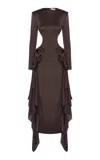 Zimmermann Clash Bow Maxi Dress In Brown