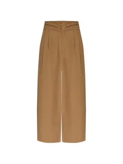 Zimmermann Clash Drill Tailored Pants In Brown