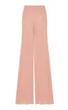 Zimmermann Clash Jersey Flared Pants In Animal Print