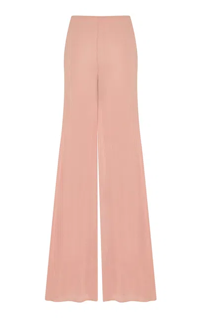 Zimmermann Clash Jersey Flared Pants In Animal Print