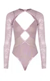 Zimmermann Clash Lace Bodysuit In Multi
