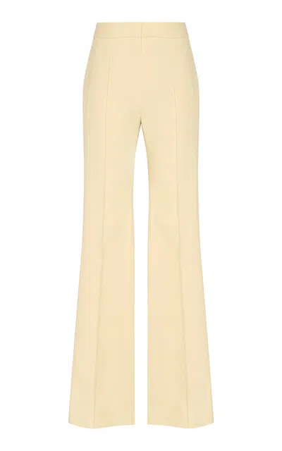 Zimmermann Clash Tuxedo Flare Pants In Yellow