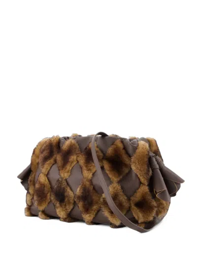 Zimmermann Cloud 91 Medium Clutch In Brown
