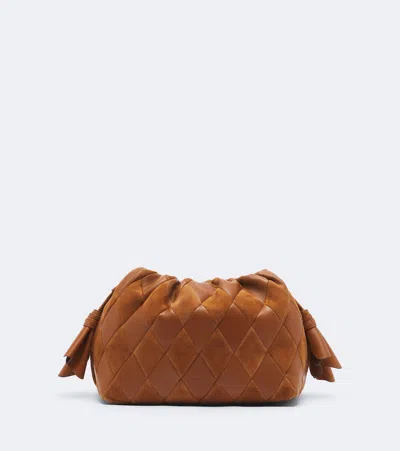 Zimmermann Cloud 91 Medium Leather And Suede Clutch In Brown