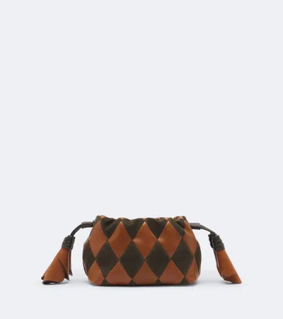 Zimmermann Cloud 91 Small Leather And Suede Clutch In Brown